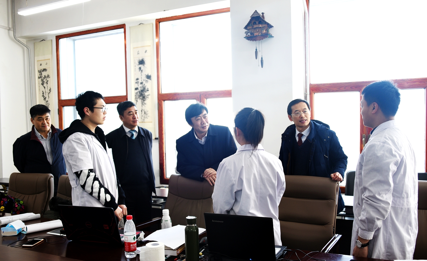 赵国刚与我校博士研究生交流